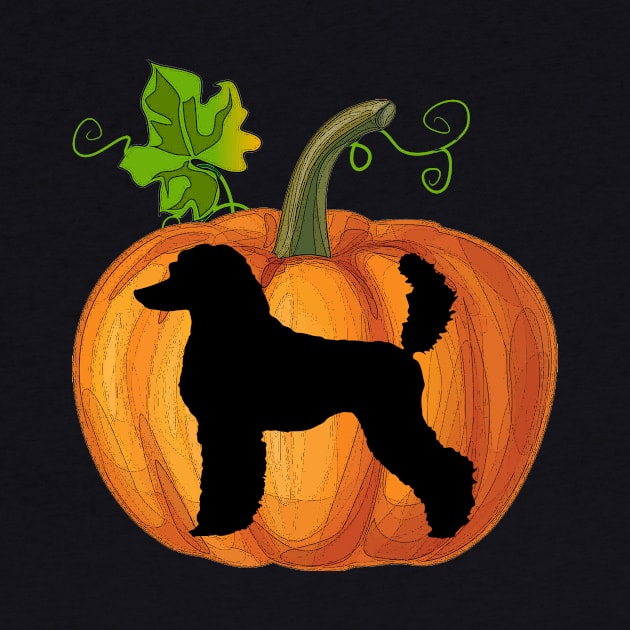 Poodle in pumpkin by Flavie Kertzmann